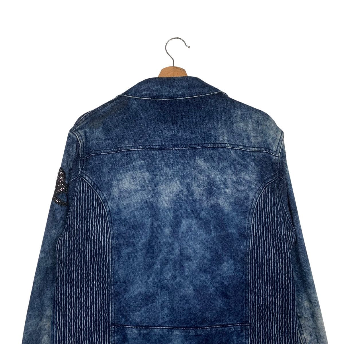 Japanese Brand ABORDAGE Acid Wash Double Collar Jacket #1801-C16 Size US M / EU 48-50 / 2 - 7 Thumbnail