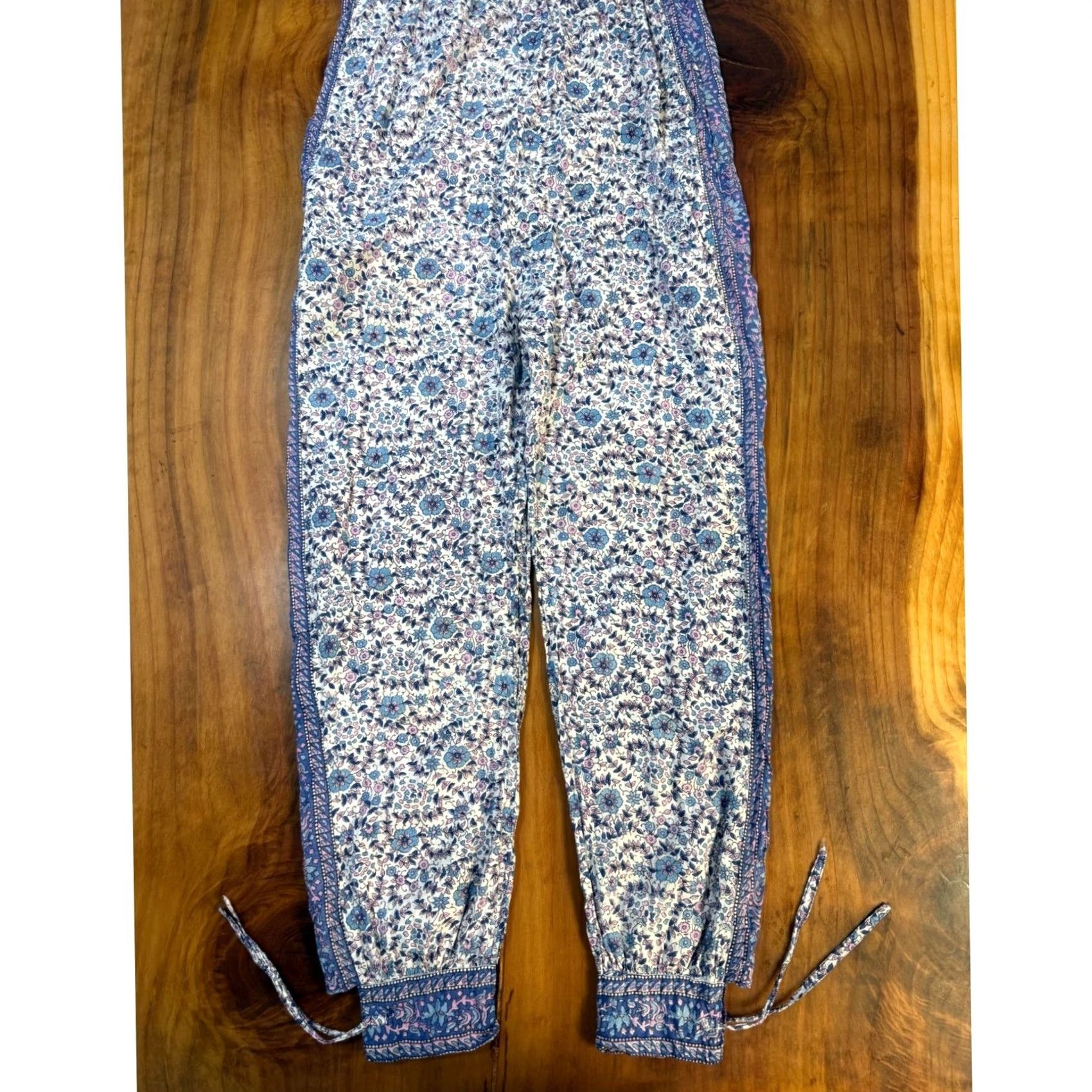 Vintage VINTAGE Starina India Jumpsuit Boho 1970s Blue Cotton L Women's Size 36" / US 14 / IT 50 - 5 Thumbnail