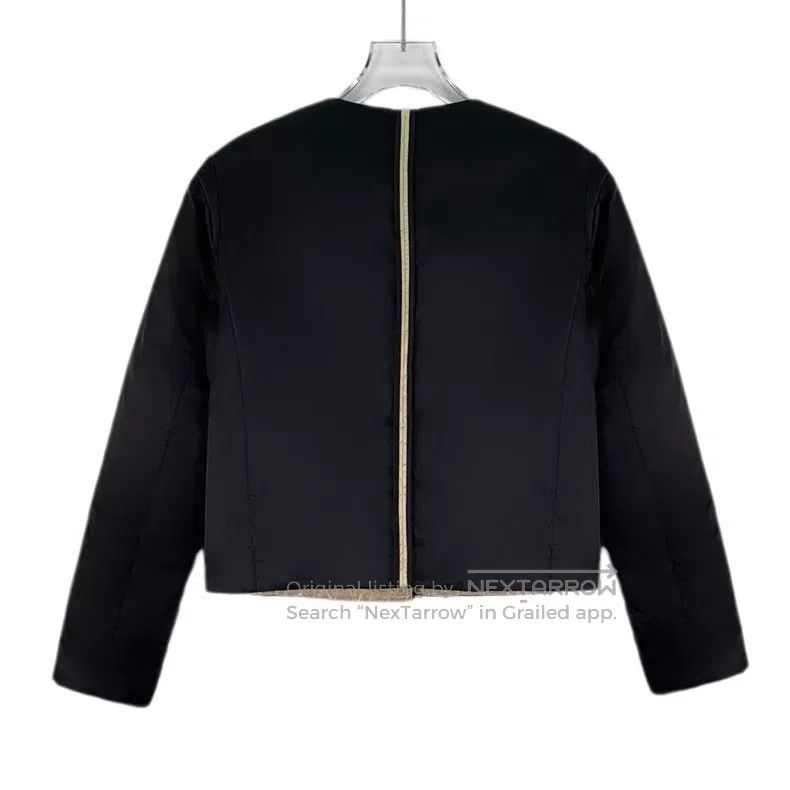 Prada Prada Black triangle calfskin round-neck long-sleeved jack Size XS / US 0-2 / IT 36-38 - 2 Thumbnail
