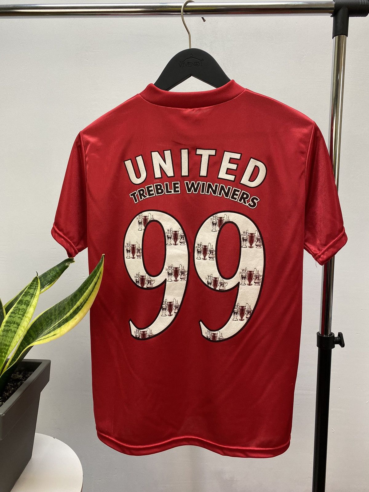 Vintage 1999 Manchester United Treble Winner T-Shirt Size US M / EU 48-50 / 2 - 17 Thumbnail