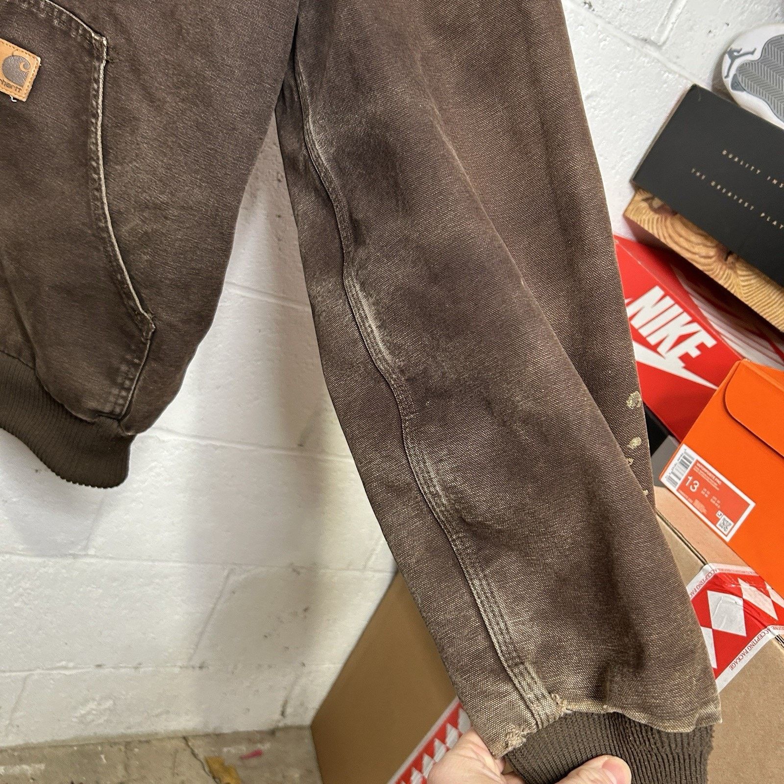 Carhartt Vintage Carhartt Hooded Active Jacket “Dark Brown” J130 DKB Size US L / EU 52-54 / 3 - 7 Thumbnail