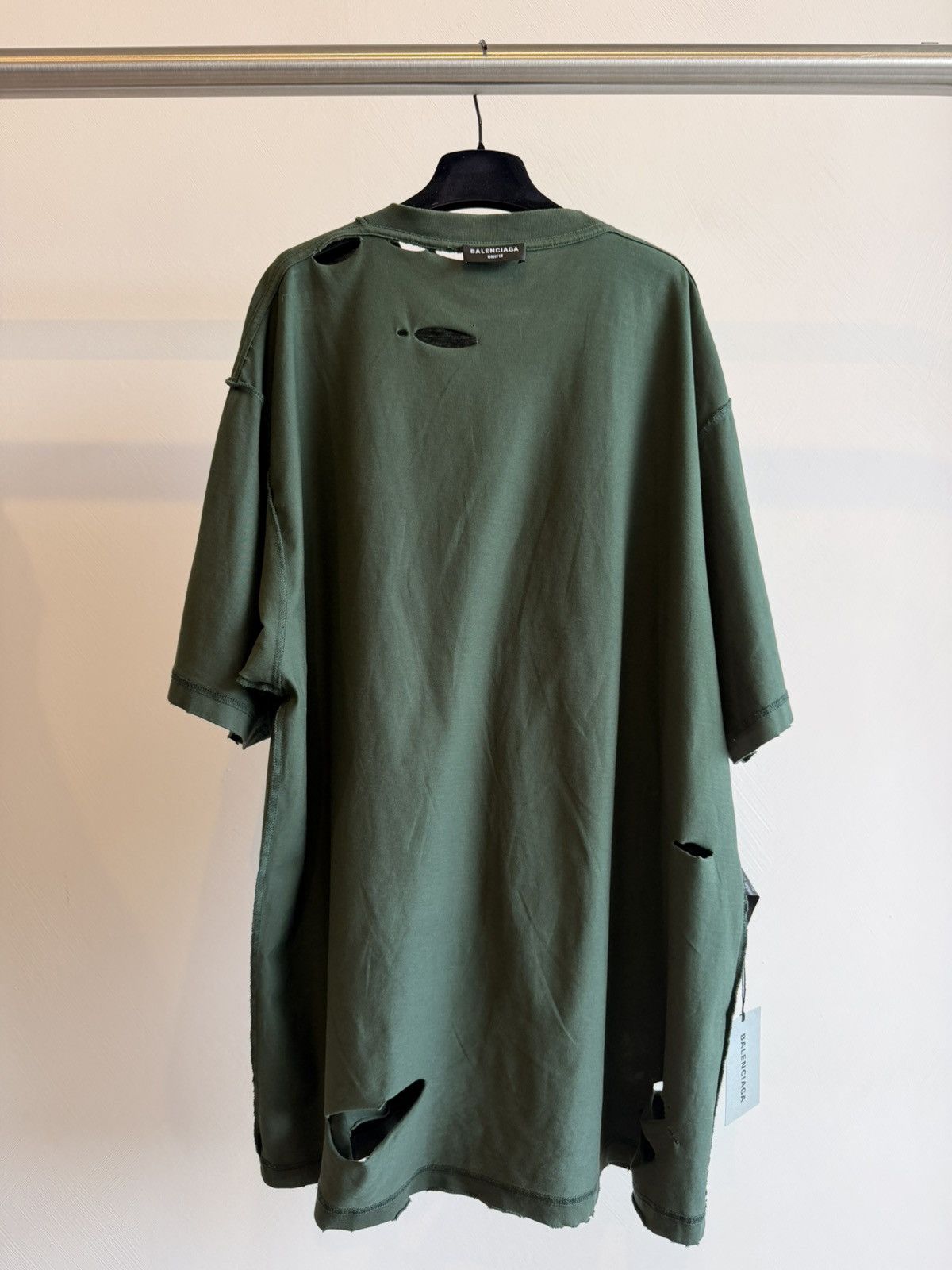 Balenciaga NWT Balenciaga Dark Green Caps Destroyed Large Fit Size XS Size US XS / EU 42 / 0 - 12 Thumbnail