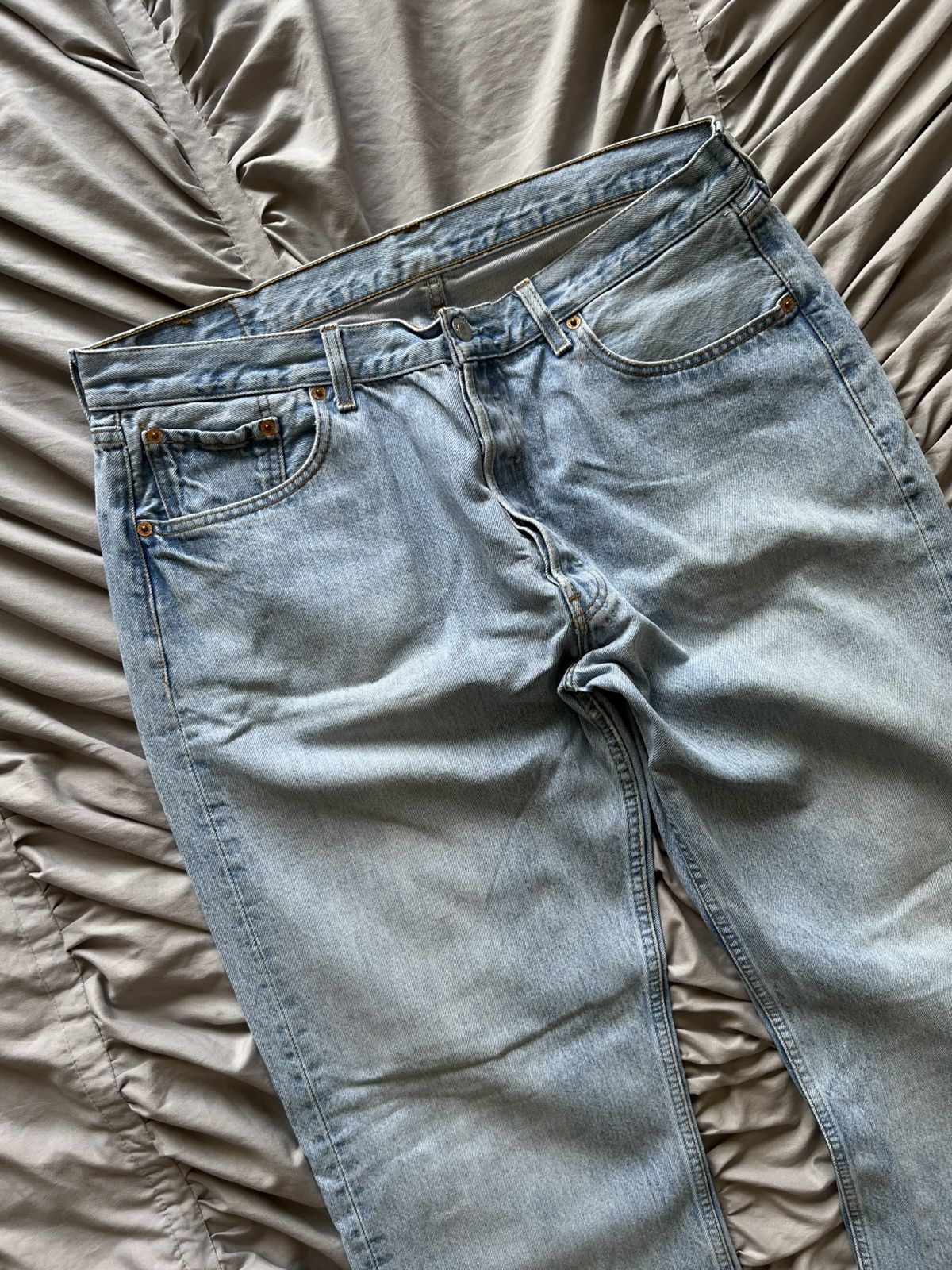 Levi's Vintage Clothing Vintage 90s Levi’s 501 Denim Baggy Wide Jeans Rare Y2K Size US 38 / EU 54 - 5 Thumbnail