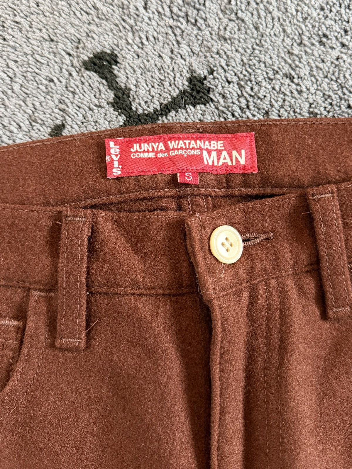 Junya Watanabe AW02 Junya Watanabe CDG Greenwich Pigs Brown Wool Pants Size US 32 / EU 48 - 5 Thumbnail
