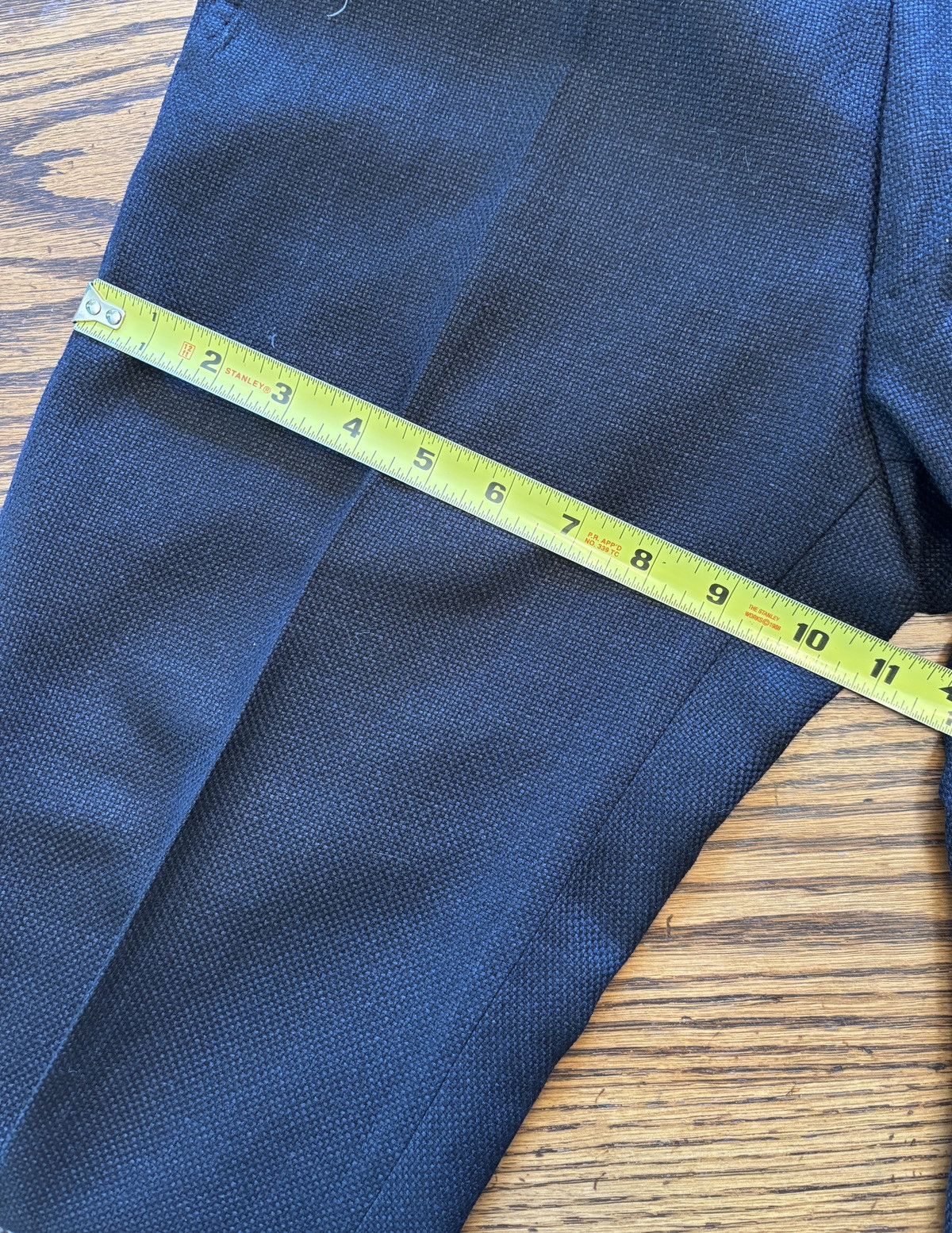Other Black Basketweave Double Breasted Wool Suit Size 34S - 17 Thumbnail