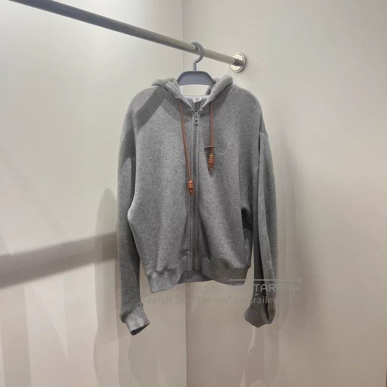 Loewe Loewe Gray Logo Zip Hoodie Jacket Size XS / US 0-2 / IT 36-38 - 1 Thumbnail
