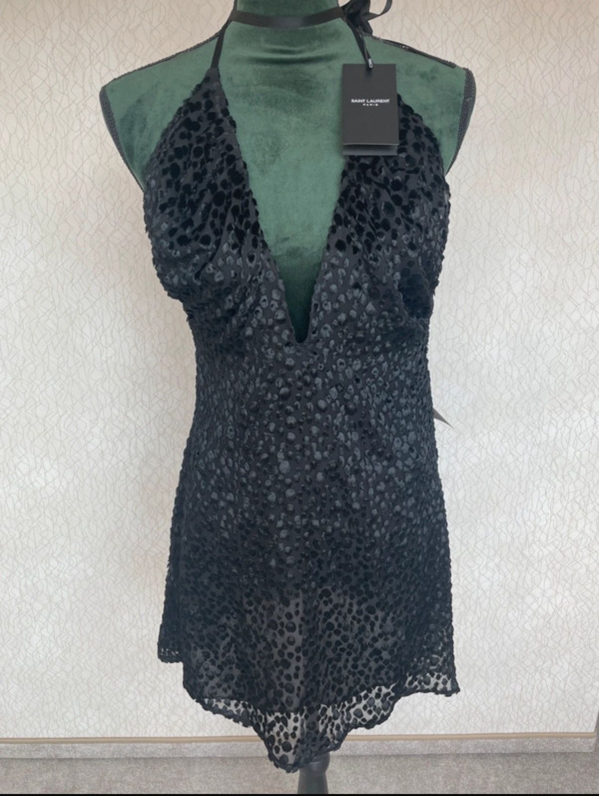 Saint Laurent leopard dress