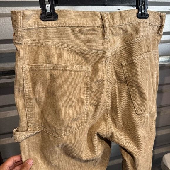 Gap NWT GAP Men's Loose Carpenter Corduroy Rigid Pants in Tan 34 Size US 34 / EU 50 - 4 Thumbnail
