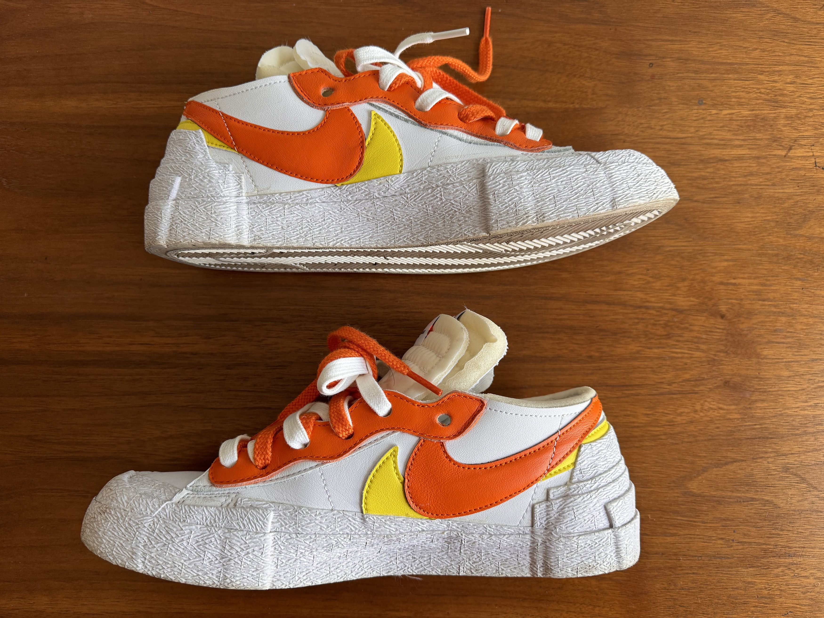 Nike × Sacai Nike x Sacai blazer low “white magma orange” Size US 7.5 / EU 40-41 - 3 Thumbnail
