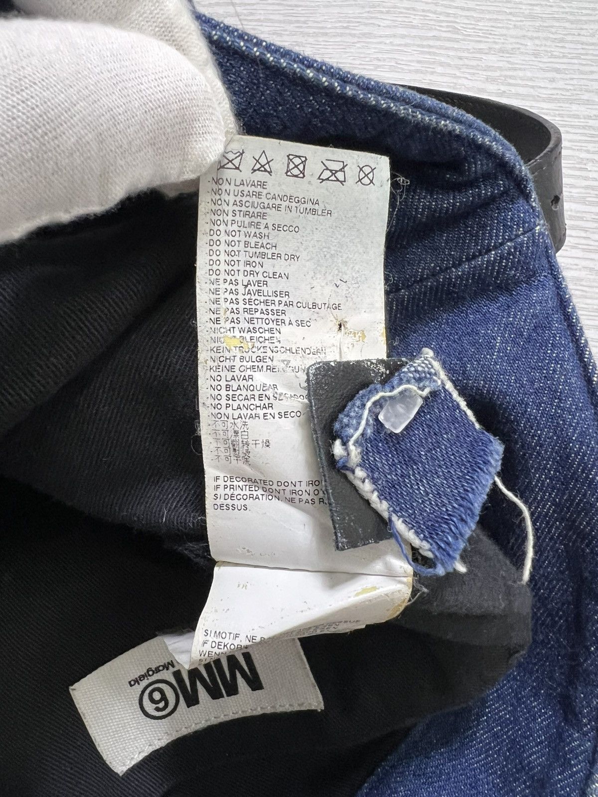 MM6 Maison Margiela MM6 - S/S 15 - Triangular Denim Shoulder Bag Size ONE SIZE - 10 Thumbnail