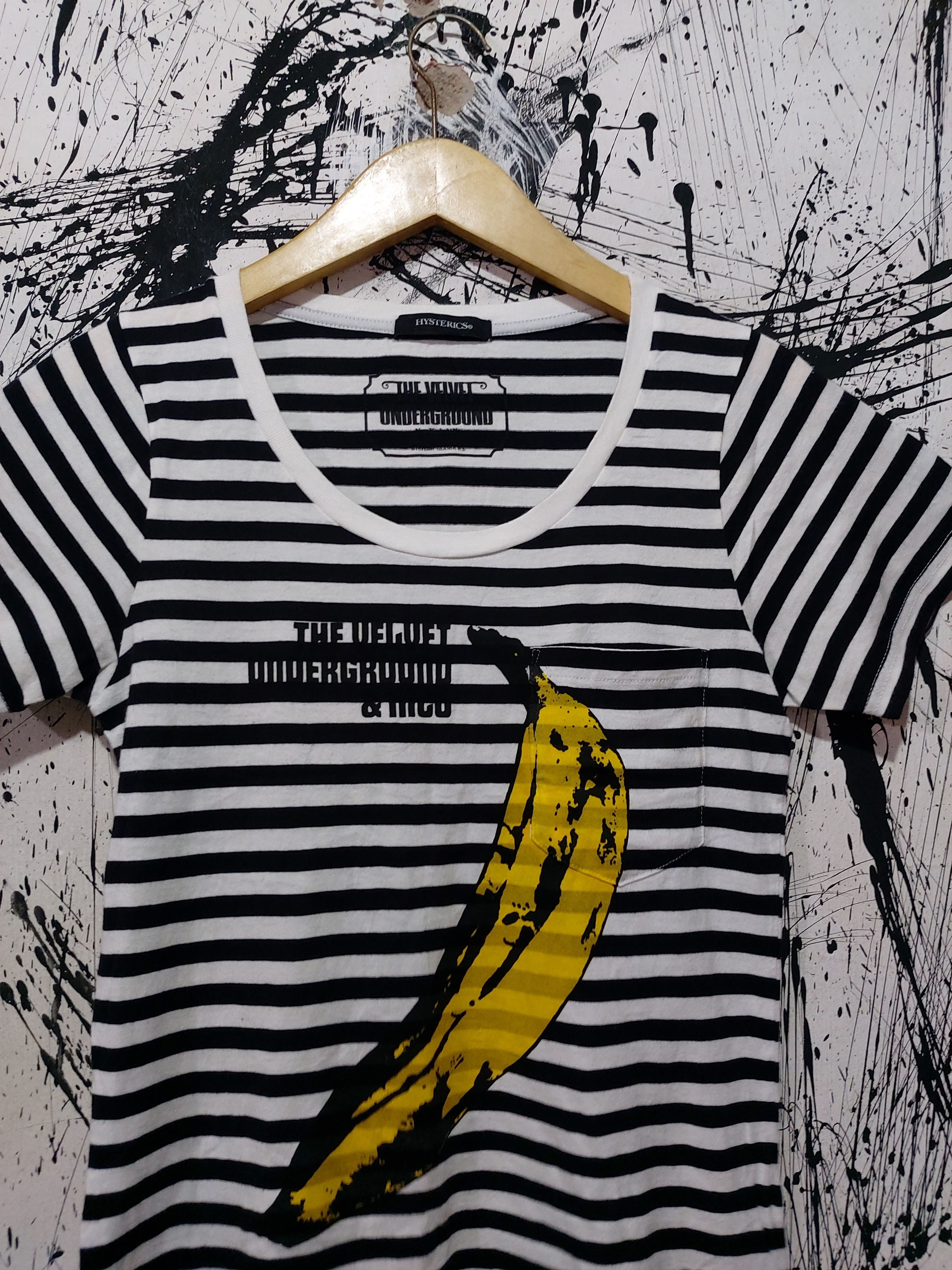 Andy Warhol × Hysteric Glamour HYSTERIC GLAMOUR X ANDY WARHOL STRIPE BANANA LOGO SHIRT Size US M / EU 48-50 / 2 - 3 Thumbnail
