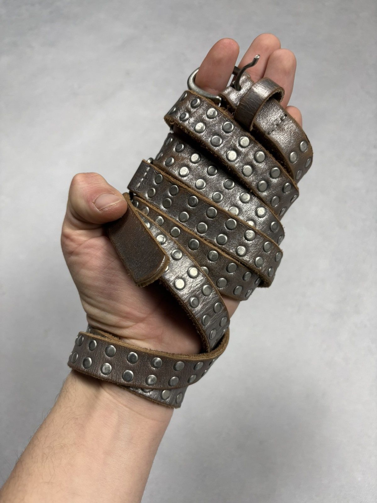 Zadig & Voltaire Zadig & Voltaire Studded Leather Wrap Belt Brown T2 Archive Size ONE SIZE - 3 Thumbnail