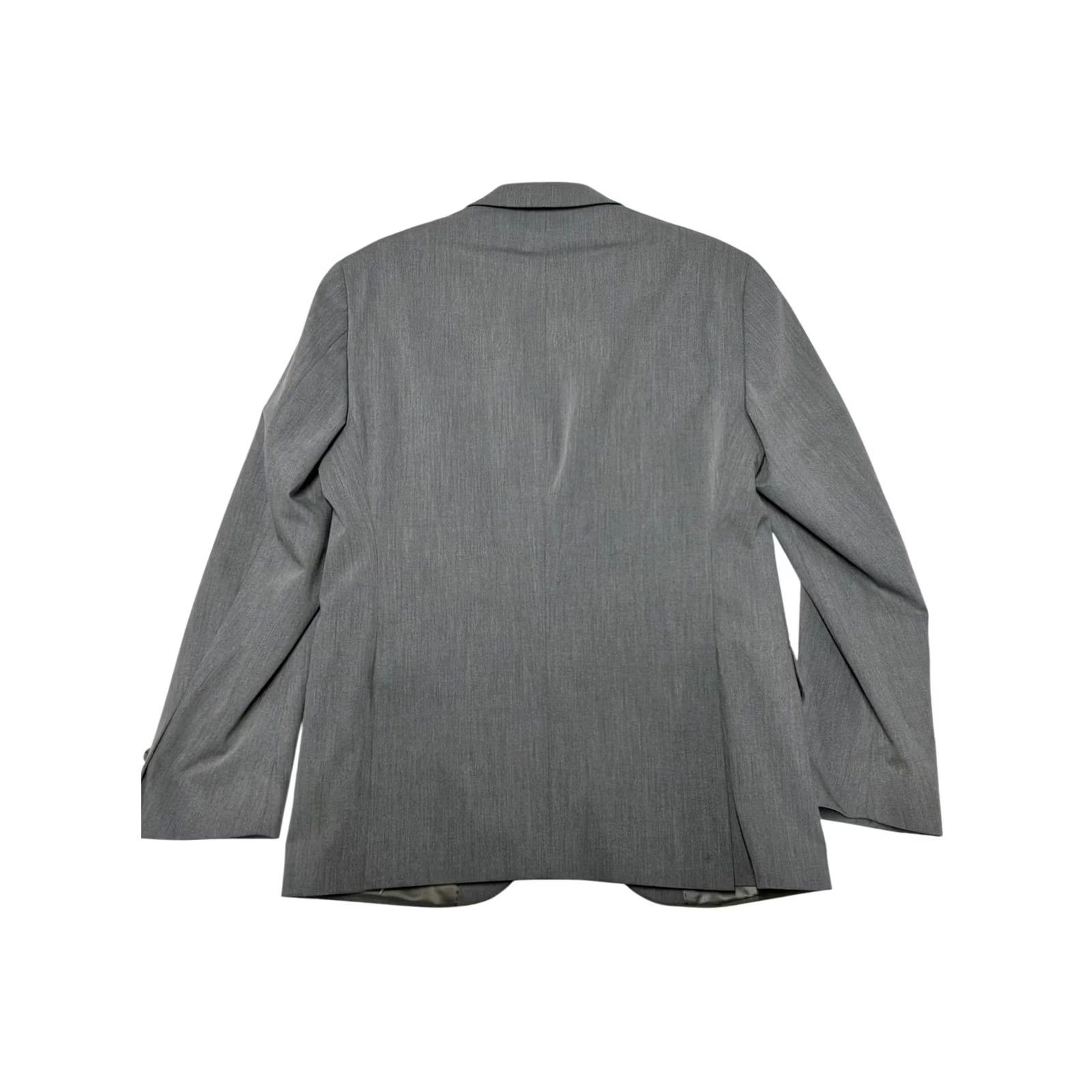 Kenneth Cole Kenneth Cole Mens Slim fit Suit Jacket Blazer 38 S Grey Solid Stretch Size 38R - 2 Thumbnail