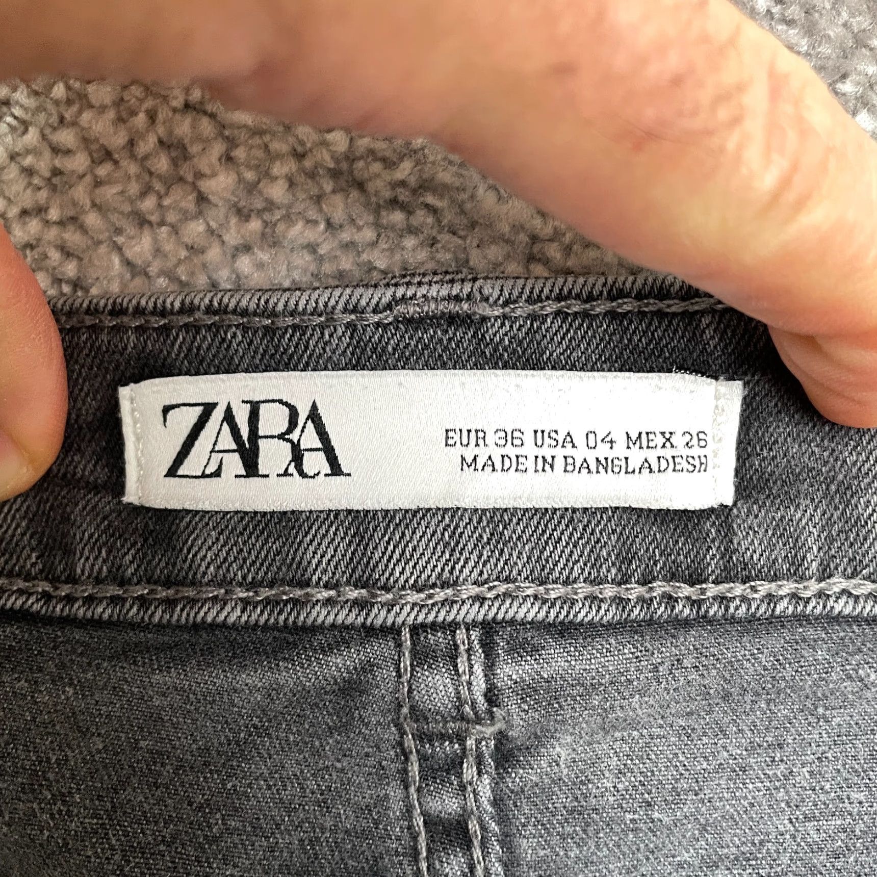 Zara ZARA Jeans Women’s Skinny Cropped Denim 4 Gray 28x27 Adult Regular Size Slim Fit Casual Denim Pants 5-Pocket City Grunge Size 27" / US 4 / IT 40 - 6 Thumbnail