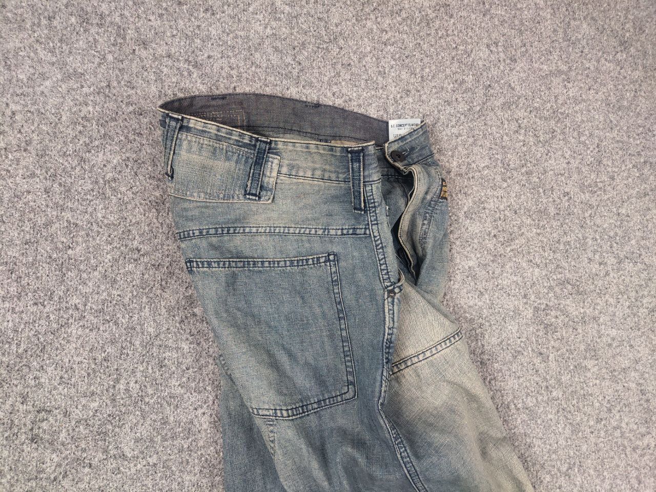 G-Star Rare Vintage G Star Raw Concept elwood Y2K Baggy Zip Jeans Size US 33 - 13 Thumbnail