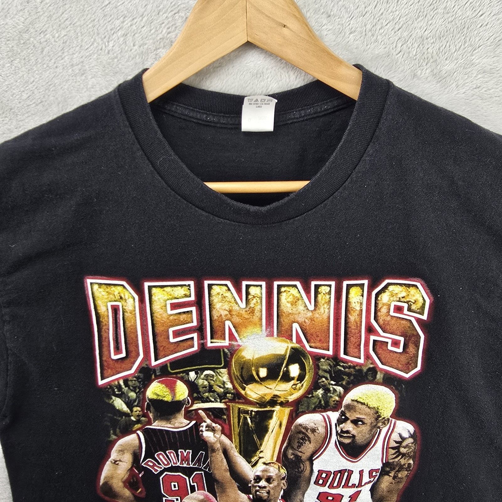 Fruit Of The Loom Dennis Rodman Shirt Mens Large Chicago Bulls Retro Rap Tee Size US L / EU 52-54 / 3 - 3 Thumbnail