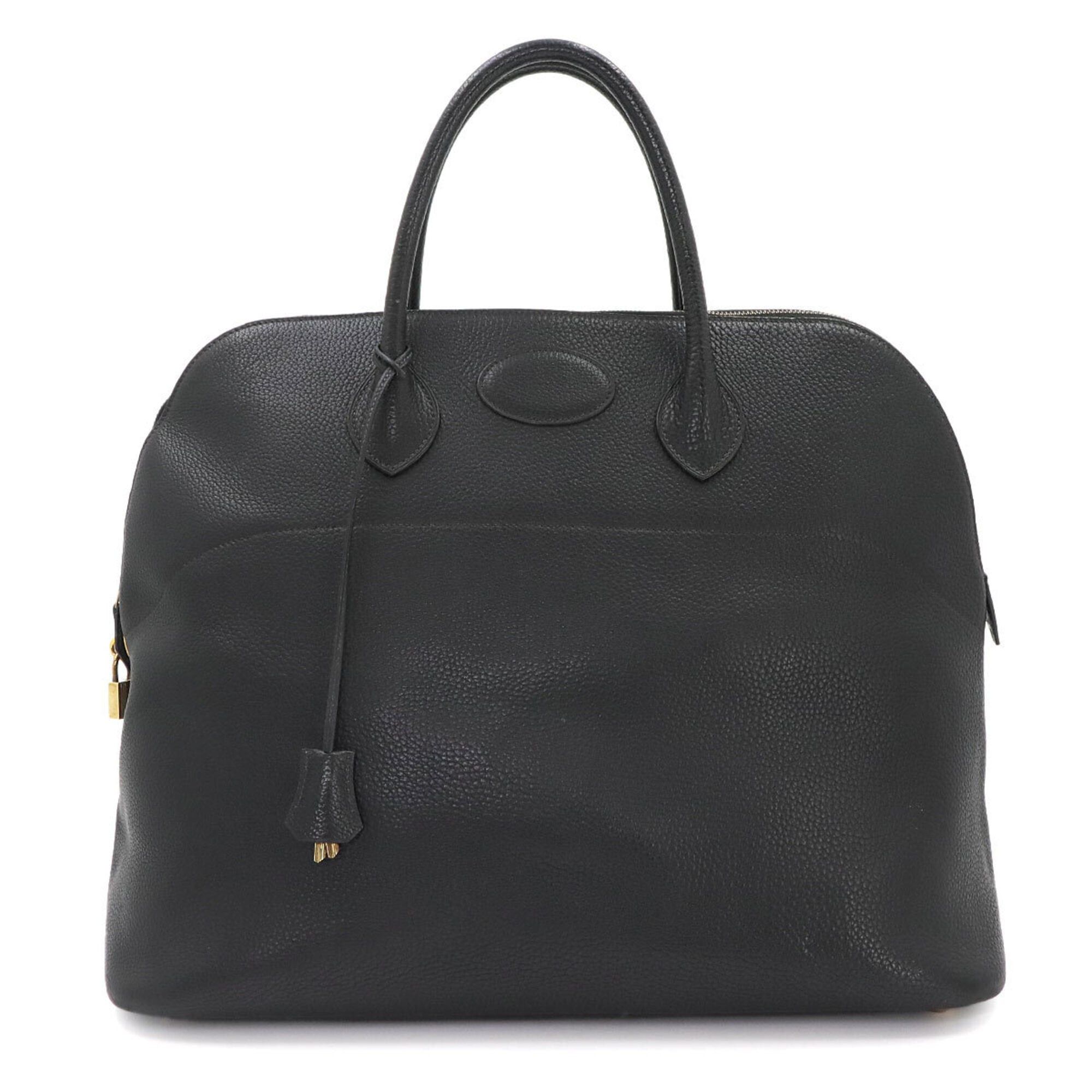Hermes Hermes Bolide 45 handbag, Fjord, black, with X stamp, made in 1994, gold hardware. Size ONE SIZE - 1 Thumbnail