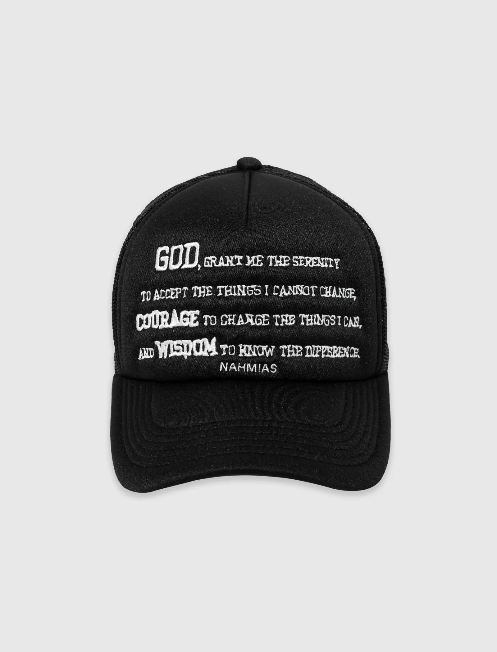 image of Nahmias O1Mle0424 Size: Os Serenity Foam Trucker Hat In Black, Men's