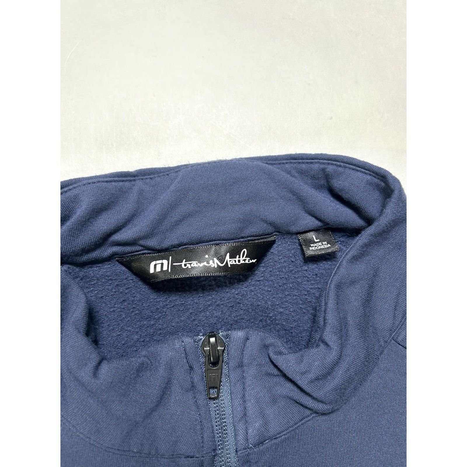 TravisMathew Travis Mathew Pullover Mens Large Navy Golf Athletic Performance Golfing 1/4 Zip Size US L / EU 52-54 / 3 - 5 Thumbnail