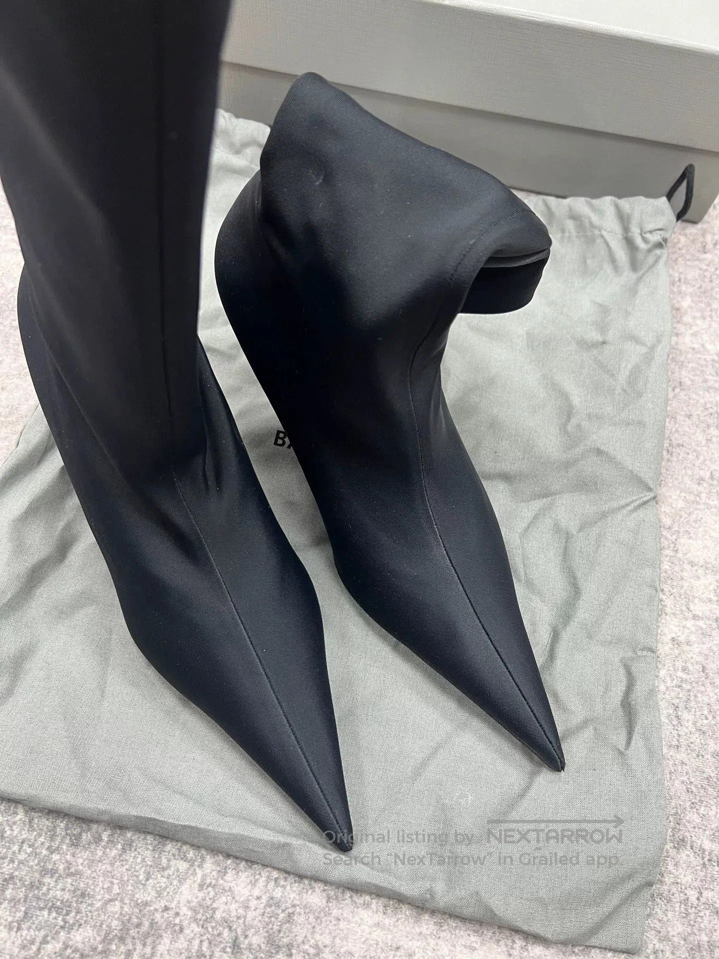 Balenciaga balenciaga black pointed toe ankle boots. Size US 6 / IT 36 - 2 Thumbnail
