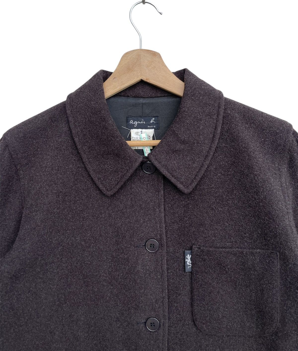 agnes b. 🔥Accept Binding Offer🔥Agnes b. Homme Brown Wool Chore Jacket Size US M / EU 48-50 / 2 - 5 Thumbnail