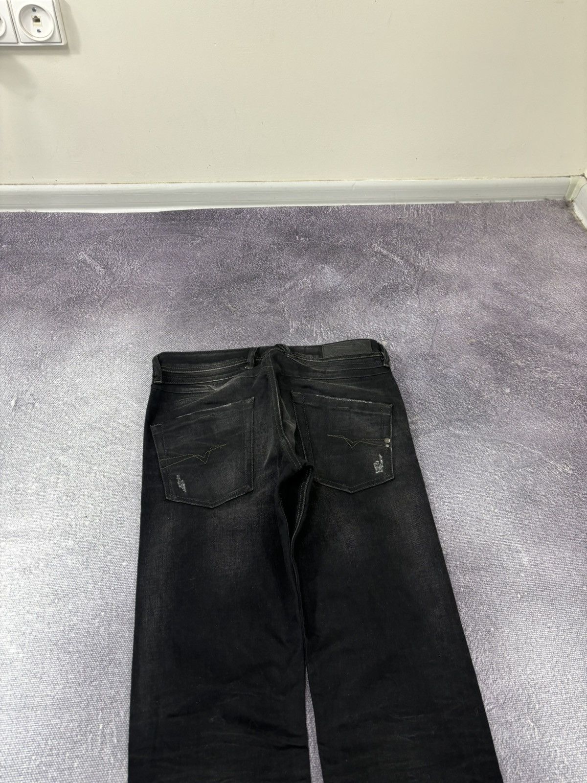 Diesel Diesel Belther NWT Regular Slim Hype Black Denim Jeans Size US 28 / EU 44 - 17 Thumbnail