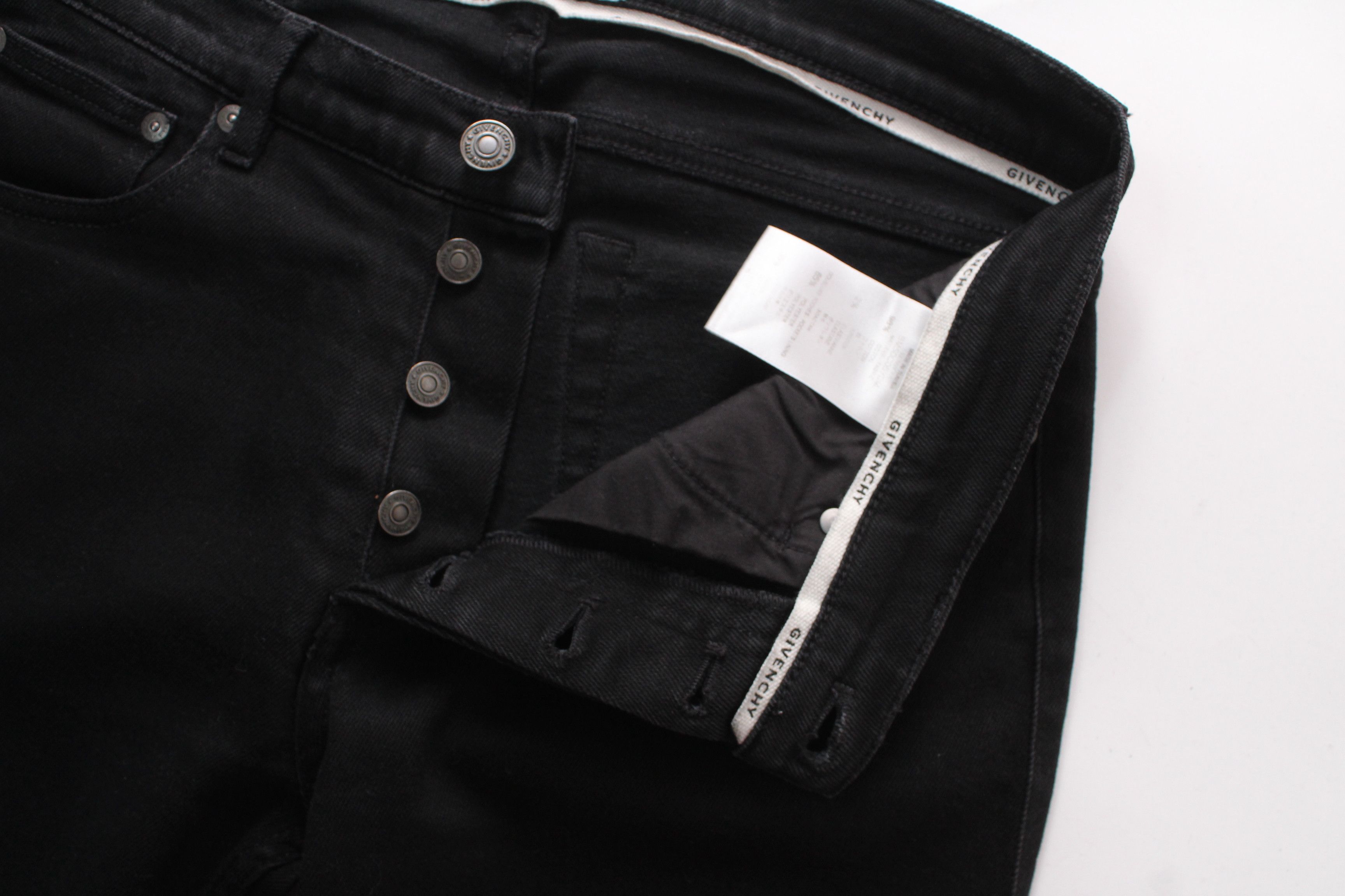 Givenchy Givenchy Distressed Raw Hem Slim Fit Denim Jeans Size 29 Size US 29 - 9 Thumbnail