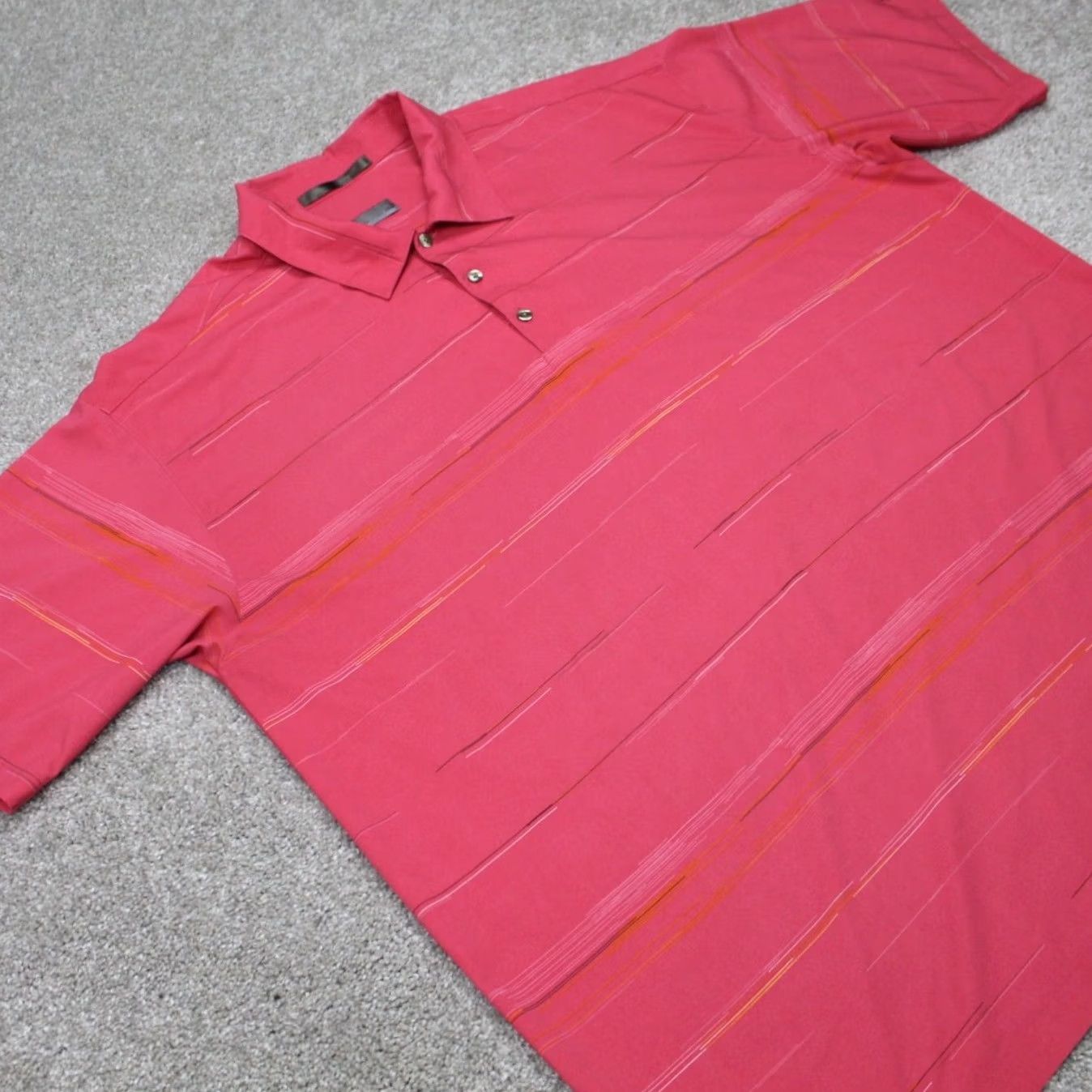 Nike Nike Tiger Woods Polo Shirt Mens XL Pink Short Sleeve FitDry Golf Polyester Stretch Shirt Size US XL / EU 56 / 4 - 5 Thumbnail