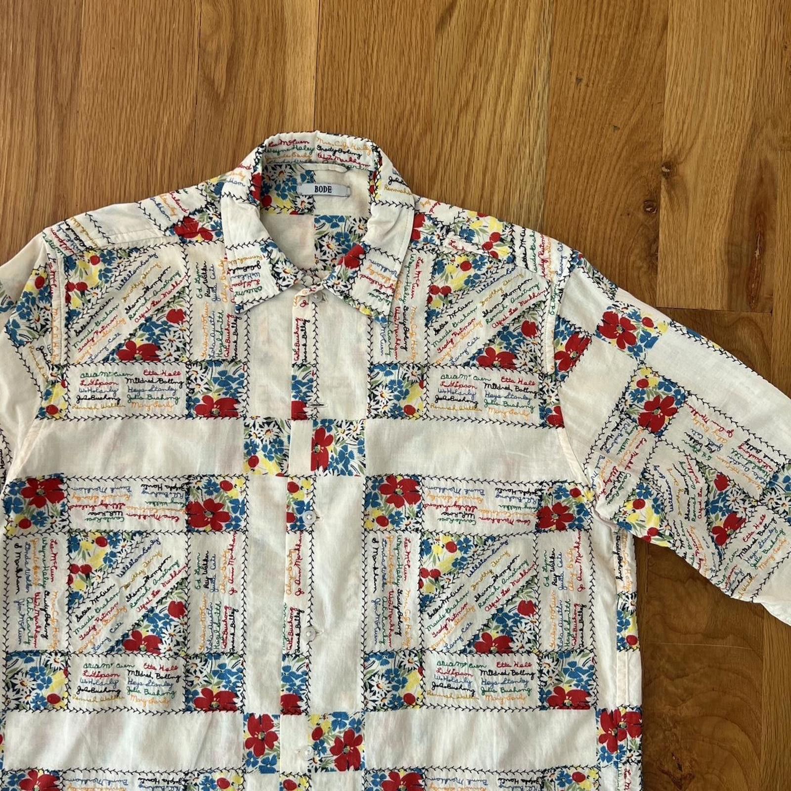 Other Bode Embroidered Patchwork Shirt Size US M / EU 48-50 / 2 - 3 Thumbnail