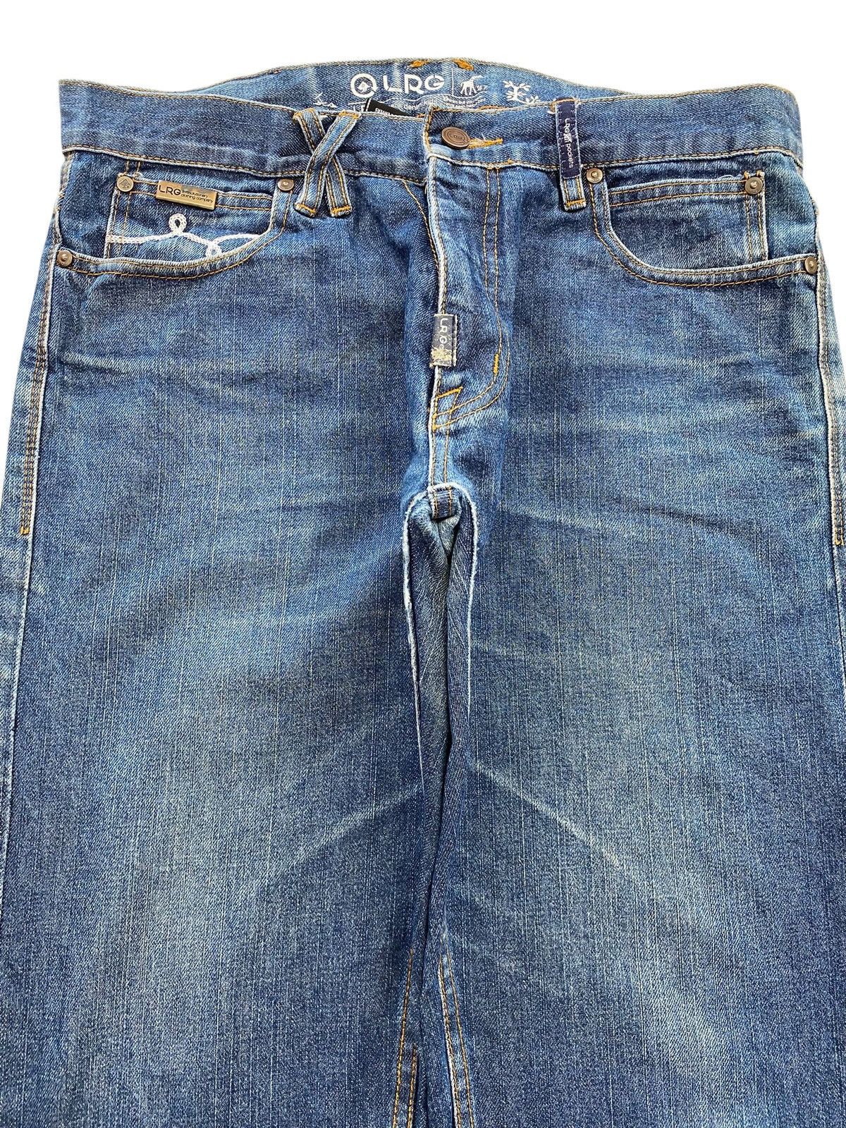 LRG LR Geans Blue Wash Style Straight Leg Jeans Size US 34 / EU 50 - 2 Thumbnail