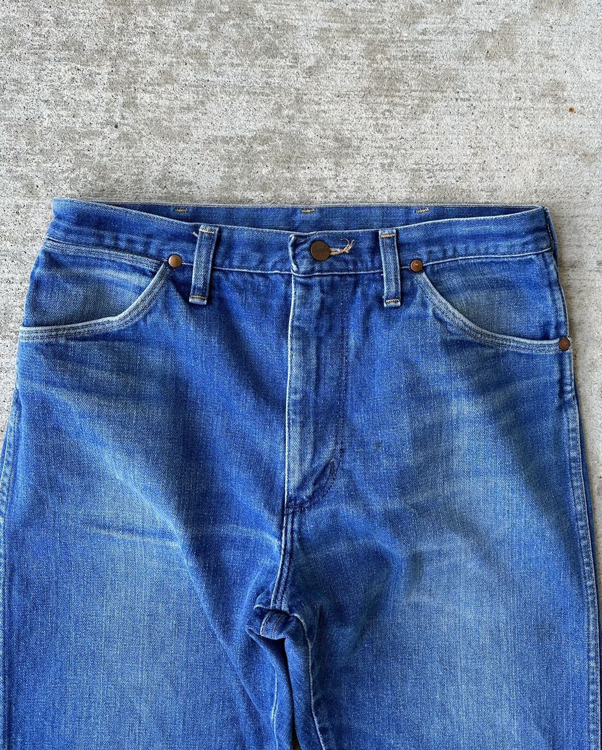 Wrangler 80s Wrangler Western Denim Blue Jeans Size US 32 / EU 48 - 6 Thumbnail