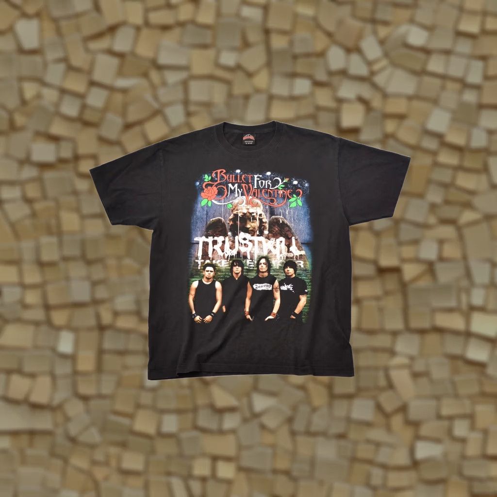 Valentino Rock@Tees Bullet for My Valentine Vintage Rock Metal T-Shirt Tee XL Black Mens Shirt Rock Size US XL / EU 56 / 4 - 1 Thumbnail