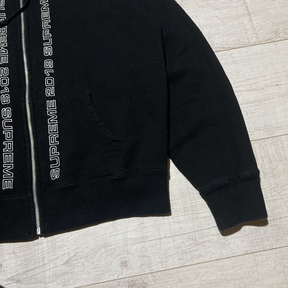 Supreme SUPREME TOPLINE ZIP UP SWEATSHIRT 2019 HOODIE BLACK Size US M / EU 48-50 / 2 - 4 Thumbnail