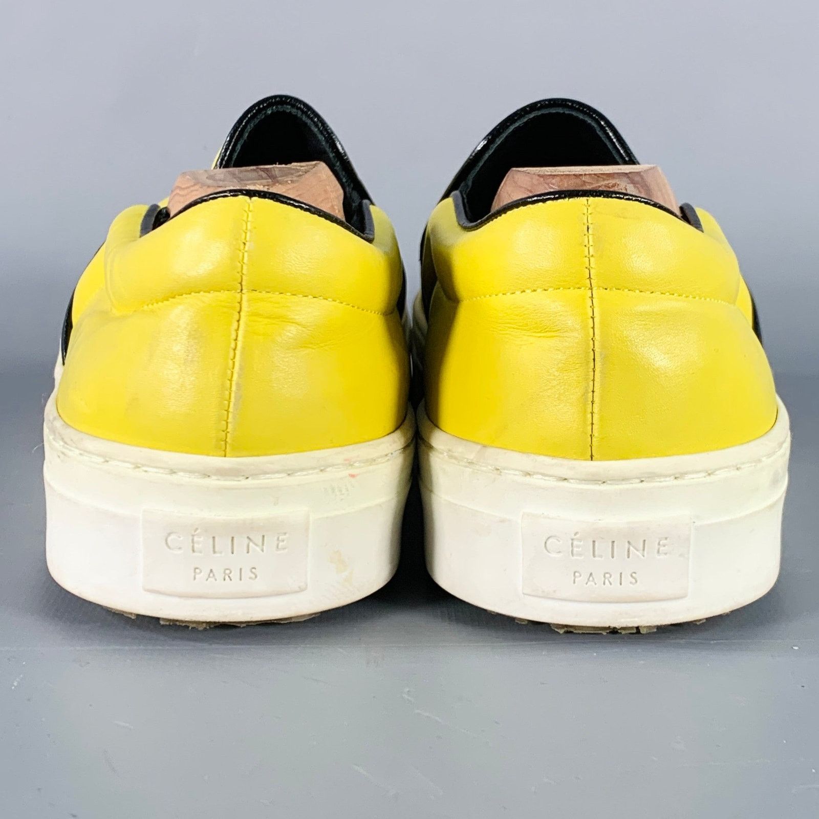 Celine CELINE Size 9 Yellow Leather Slip On Sneakers Size US 9 / EU 42 - 3 Thumbnail