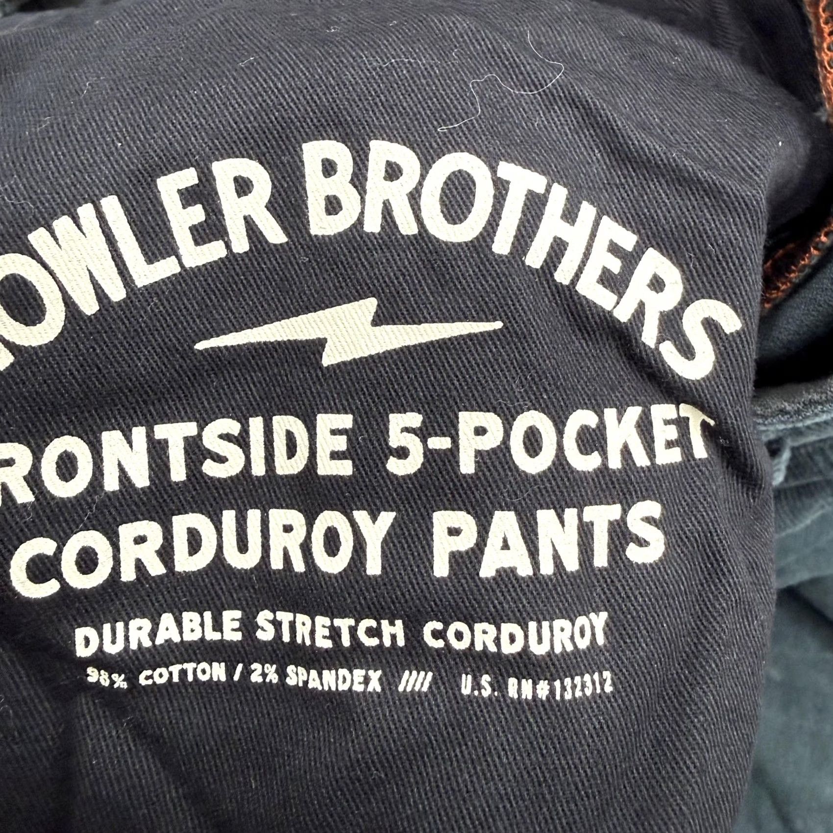 Howler Brothers Howler Brothers Pants Mens 32x32 Frontside 5-Pocket Corduroy Green Size US 32 / EU 48 - 5 Thumbnail