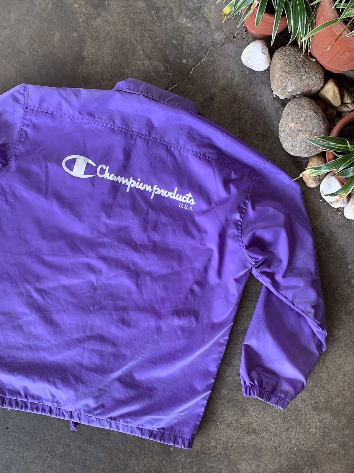 Champion × Vintage VINTAGE Champion Product USA Windbreaker on Purple 🔥 Size US L / EU 52-54 / 3 - 1 Thumbnail