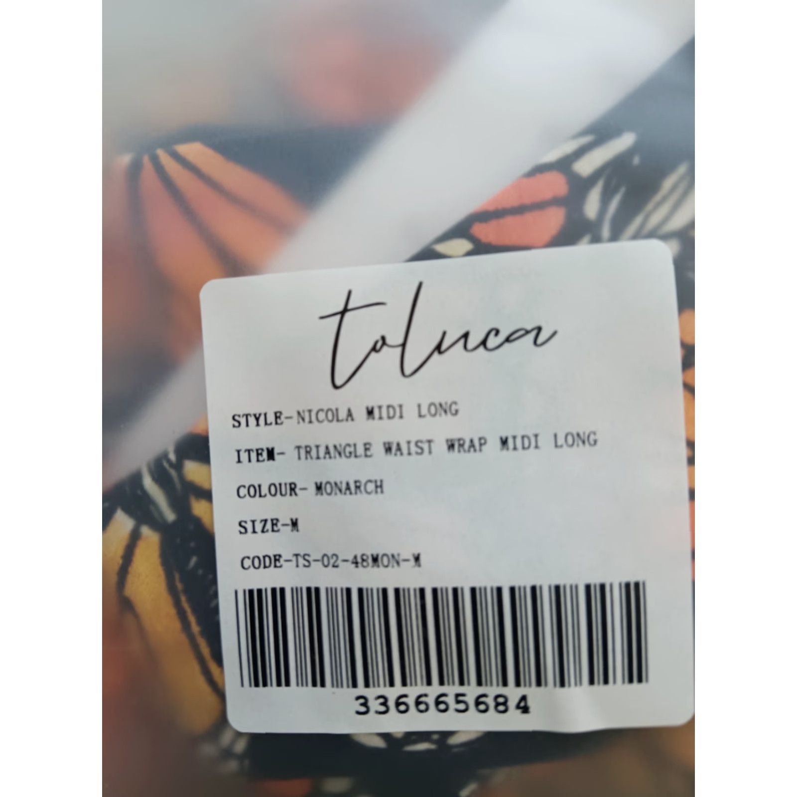 Triangl Toluca One Piece Swimsuit Multicolor Ladies M Triangle Waist Wrap Open Tummy Size ONE SIZE - 6 Thumbnail