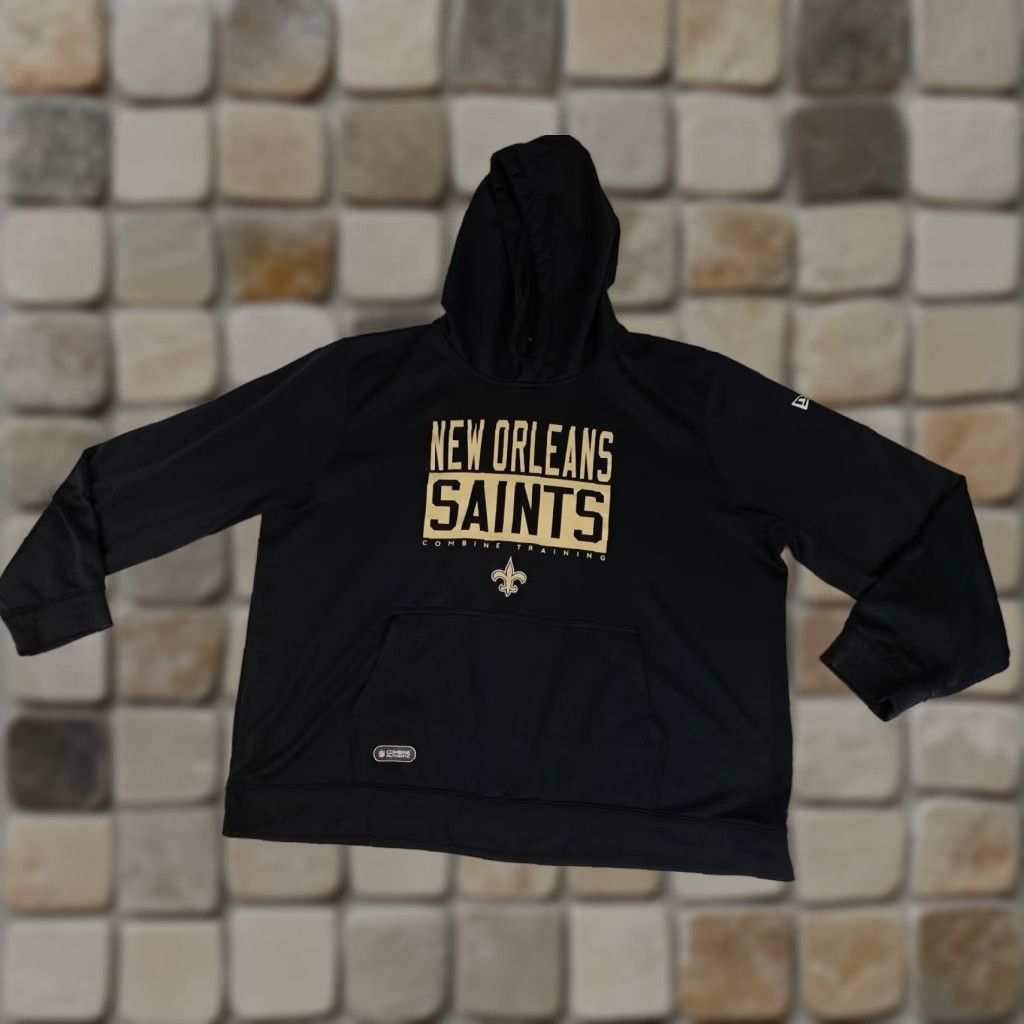 Vintage VINTAGE New Orleans Saints Football Combine Training Hooded Sweatshirt 3XL Black Size US XXL / EU 58 / 5 - 1 Thumbnail