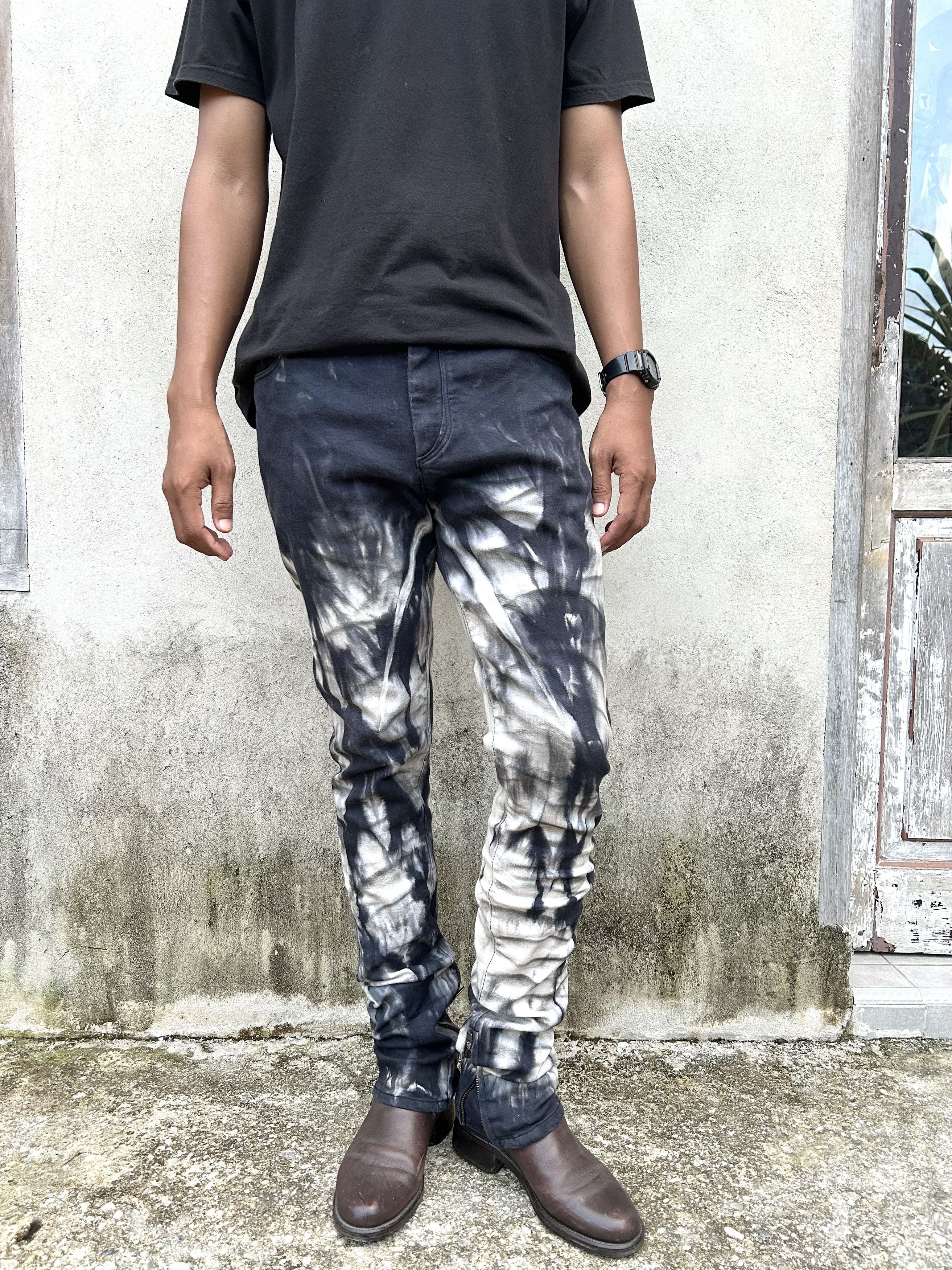 Japanese Brand Johny wolf smoky dye jeans Size US 33 - 7 Thumbnail