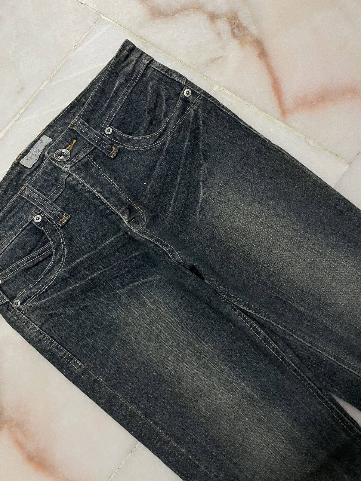 Vintage 💥Insane💥Flared The Oria Japanese Mudwash Clawmark Bootcut Size 29" - 4 Thumbnail