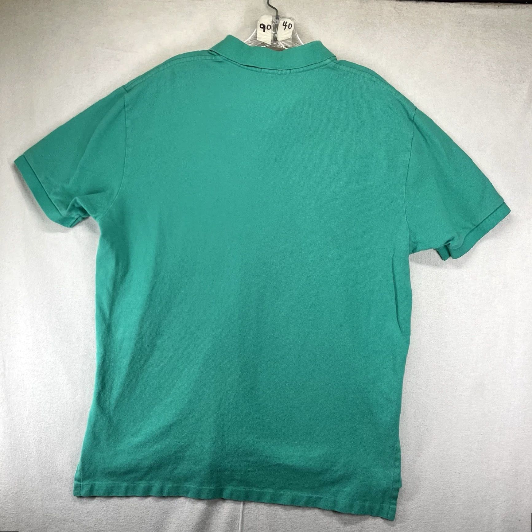 Polo Ralph Lauren VINTAGE Polo Ralph Lauren Custom Polo Shirt Mens Large Mint Green Short Sleeve Embroidered Purple Pony Classic Preppy Size US L / EU 52-54 / 3 - 2 Thumbnail