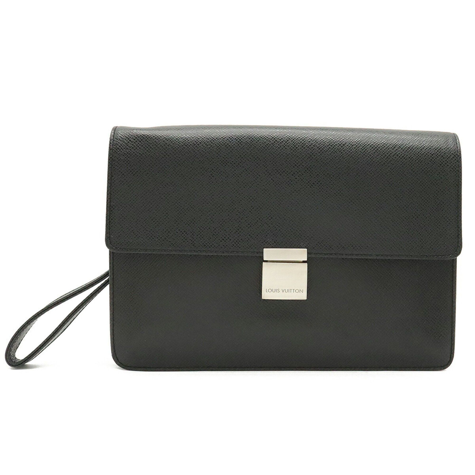 image of Louis Vuitton Selenga Clutch in Black, Women's