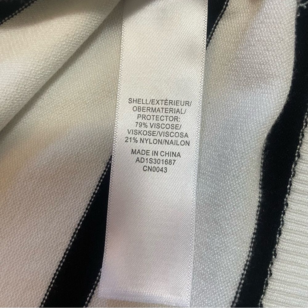 Adrianna Papell NWT New $89 Adrianna Papell White Black Stripe Turtleneck S Size XL / US 12-14 / IT 48-50 - 7 Thumbnail