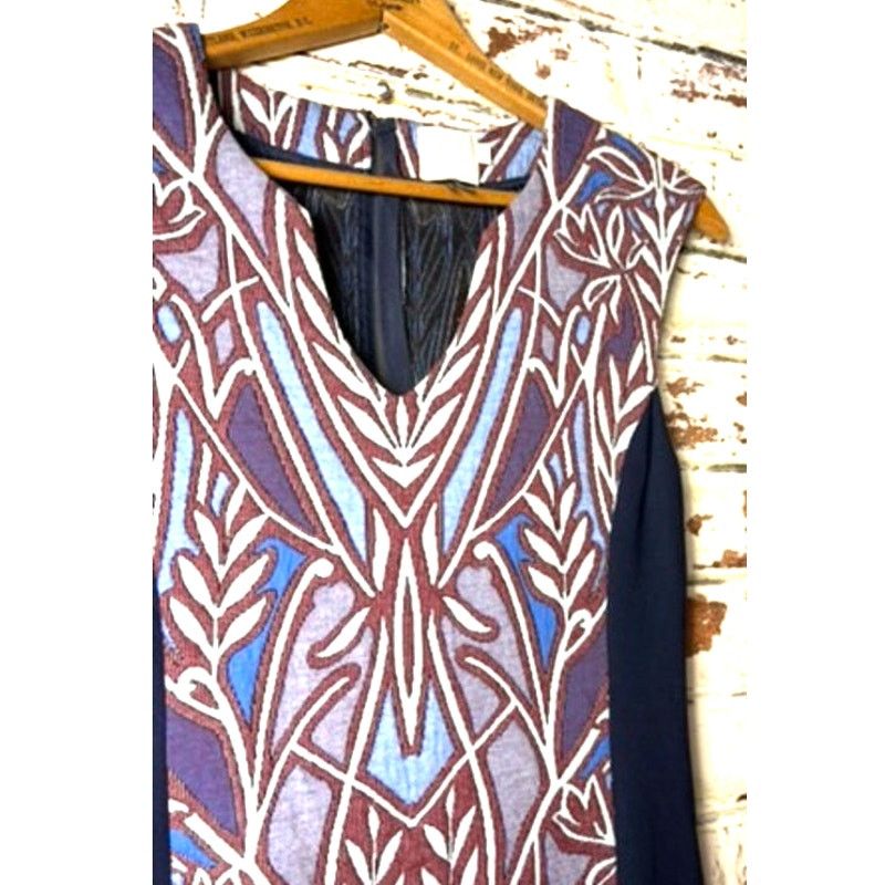 Anthropologie Anthropologie HD in Paris Cleo Jacquard Sheath Midi Dress Size S / US 4 / IT 40 - 8 Thumbnail