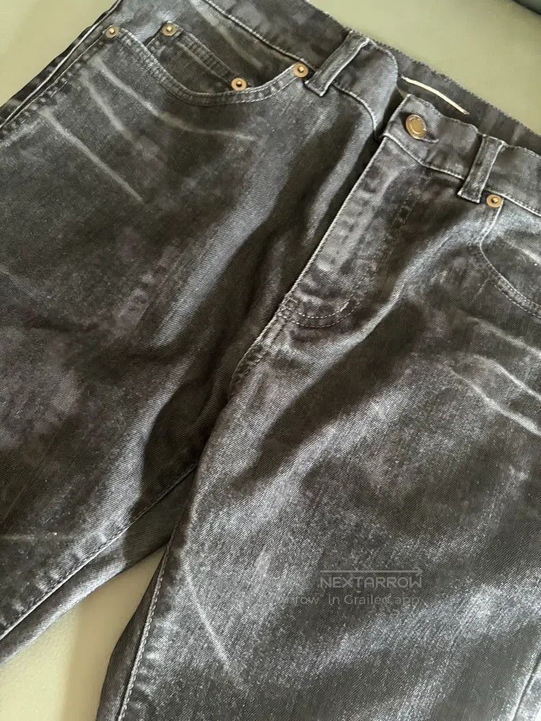 Saint Laurent Paris Saint Laurent Paris Wavy Patterned Jeans Size US 32 / EU 48 - 3 Thumbnail