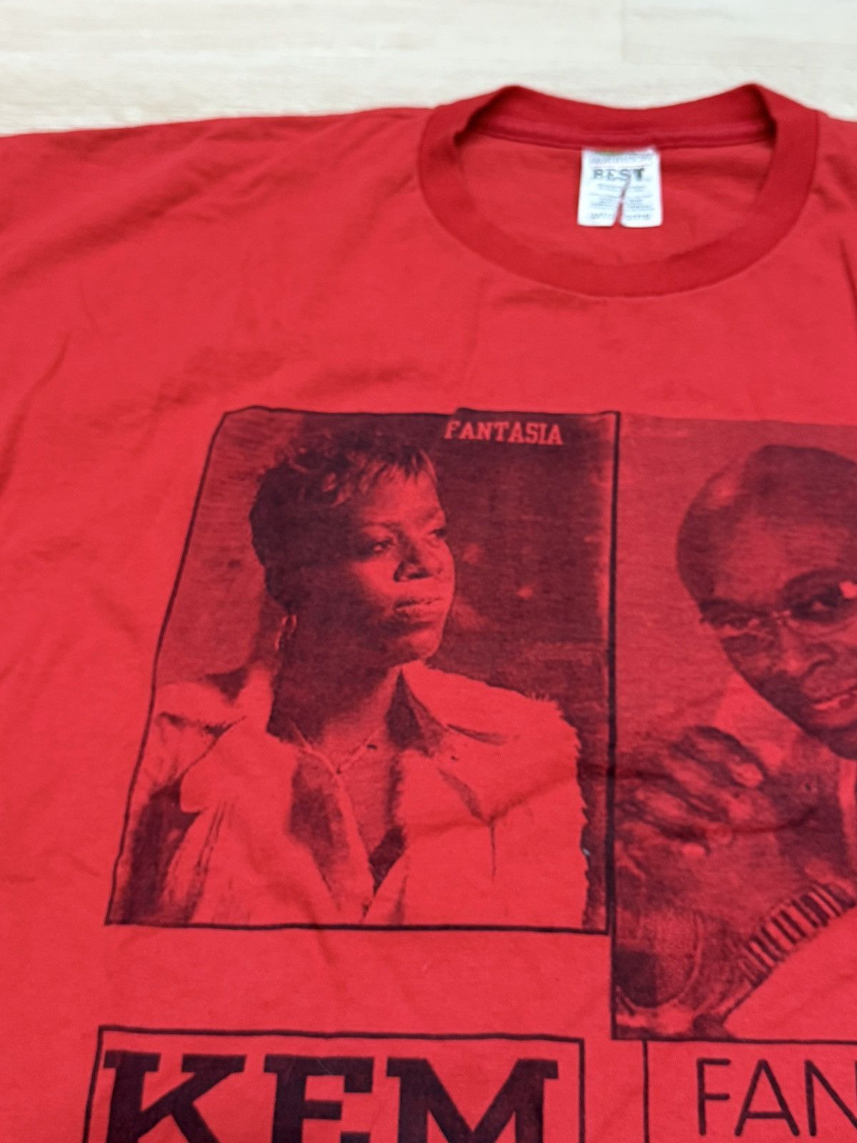 Vintage Vintage Kem/Fantasia Rap Tee Size US XXL / EU 58 / 5 - 6 Thumbnail