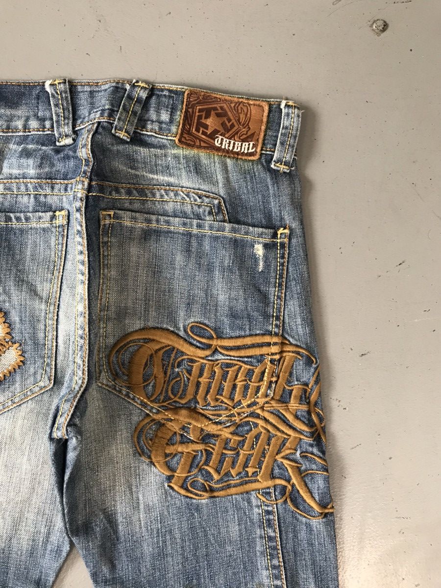 Vintage Vintage tribal embroidered denim Size 28" / US 6 / IT 42 - 5 Thumbnail