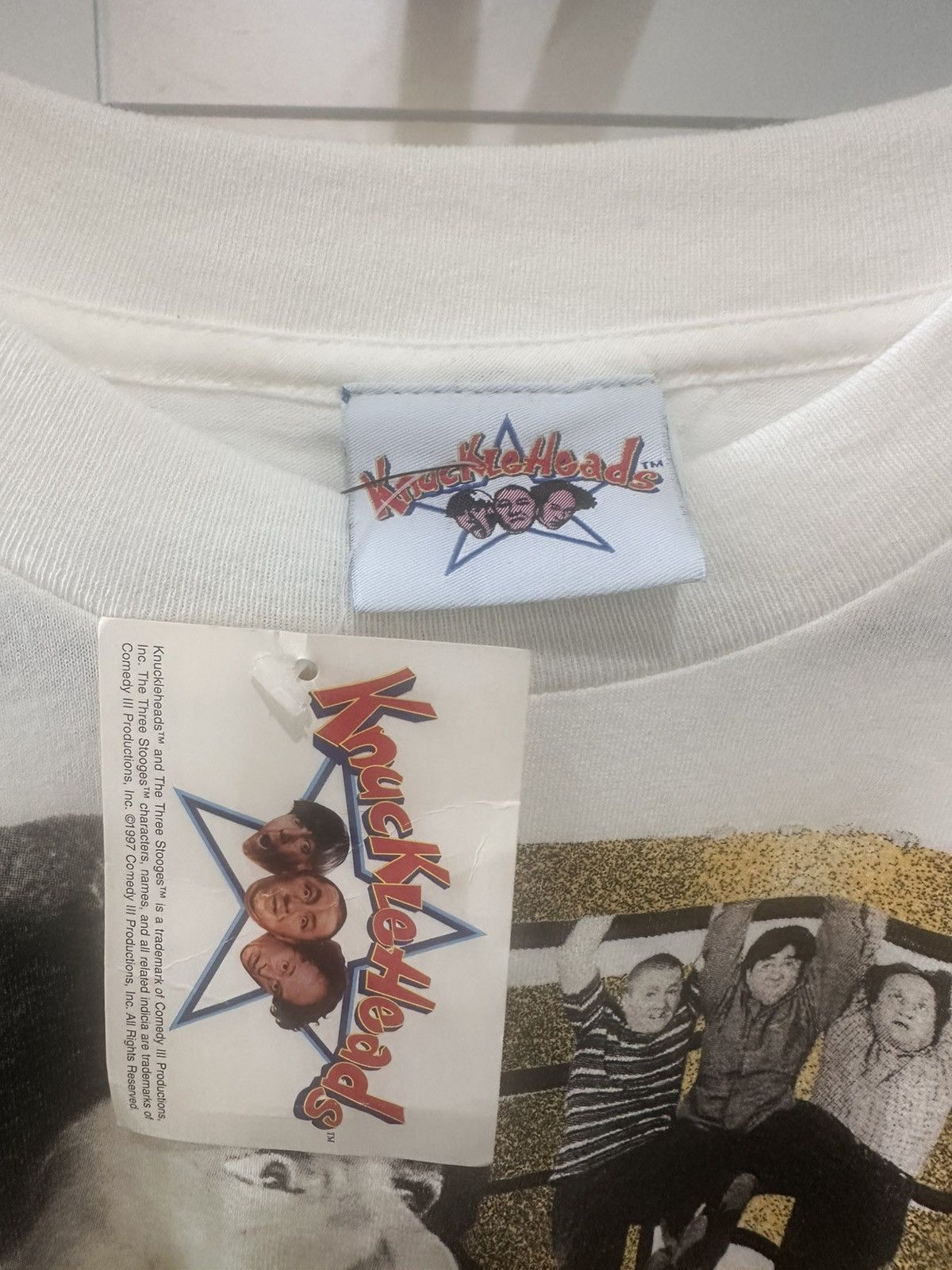 Vintage 3 Stooges Spanish T-shirt Size US XL / EU 56 / 4 - 4 Thumbnail
