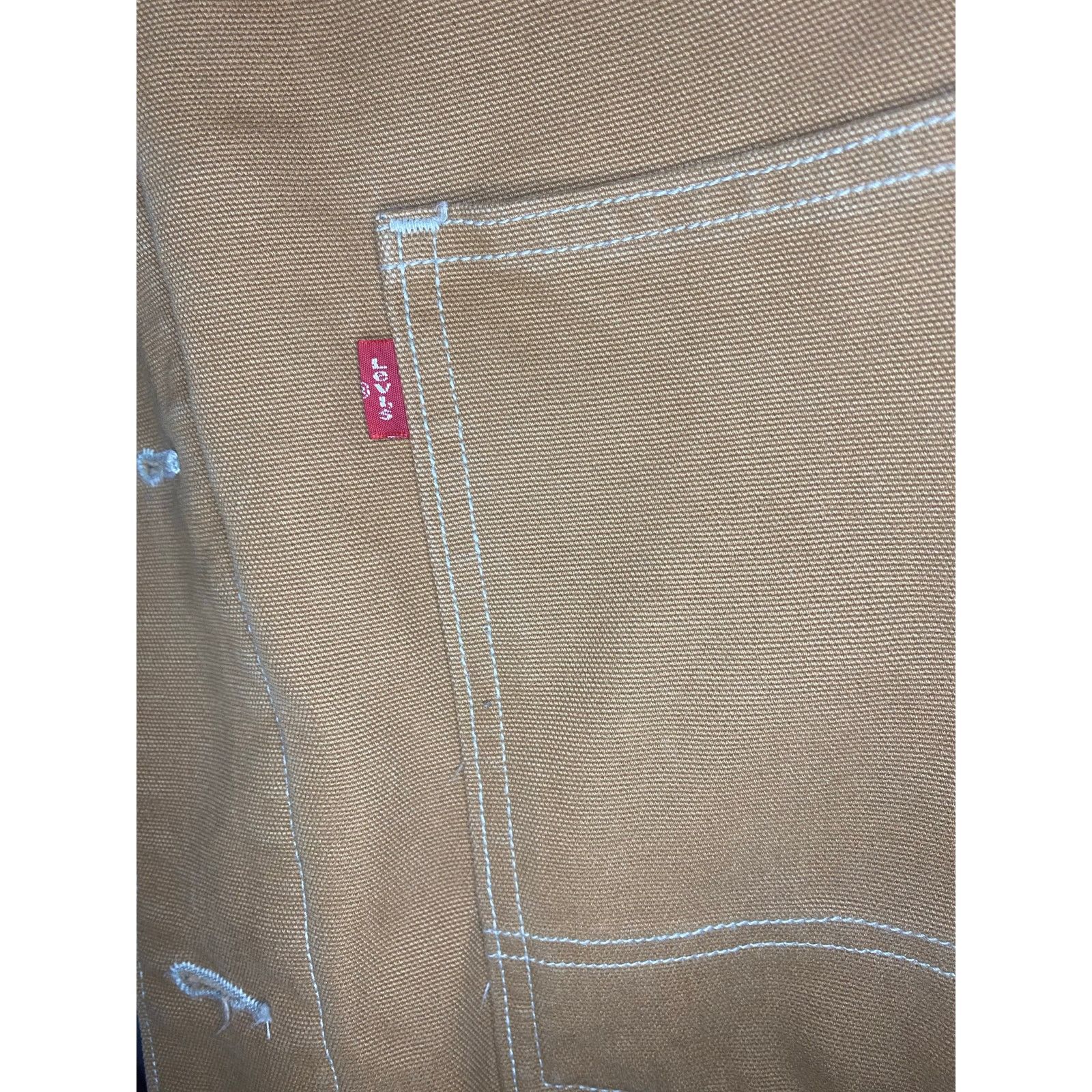 Levi's Levis Canvas Blanket Flannel Lined Chore Barn Coat XL Tan Size US XL / EU 56 / 4 - 4 Thumbnail