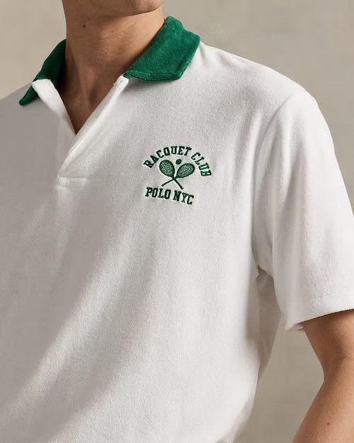 Polo Ralph Lauren Polo Ralph Lauren Standard Fit Terry Tennis Shirt White XL Size US XL / EU 56 / 4 - 3 Thumbnail